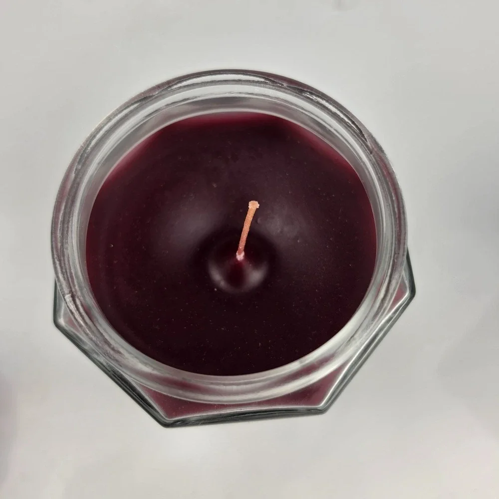 PartyLite Raspberry Scented Wax Filled Glass Jar Candle 14oz New in Box B1428